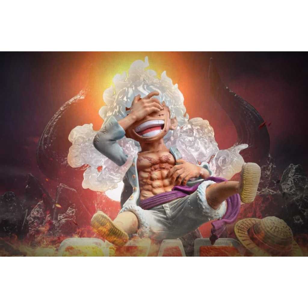 G5 Studio - Monkey D. Luffy Gear 5 Nika Laughing WCF (Resin)