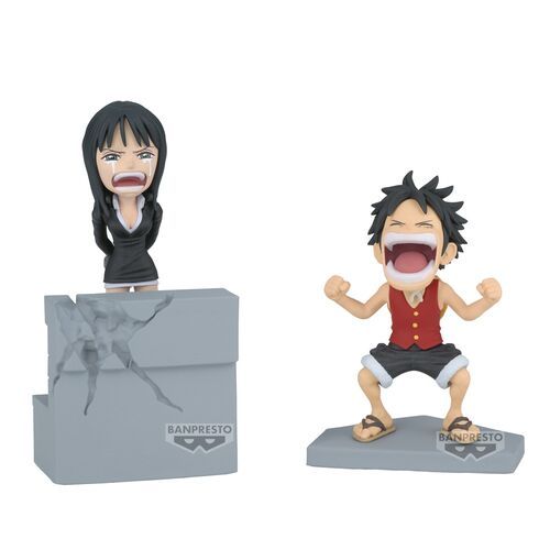 Bandai - Banpresto One Piece World Collectible Figure Log Stories Nico Robin & Monkey D. Luffy