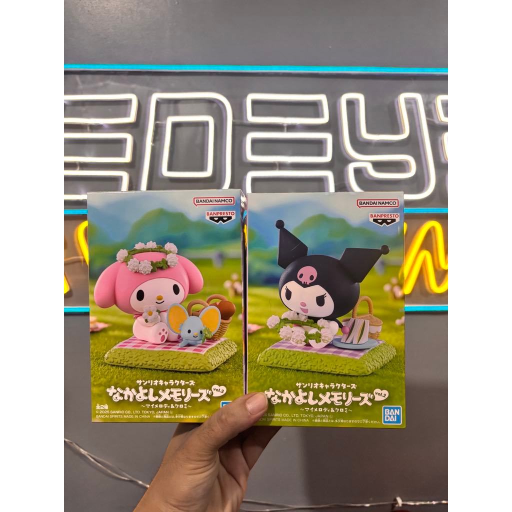 Bandai - Banpresto Sanrio Characters Nakayoshi Memories Vol.2 Kuromi And Melody