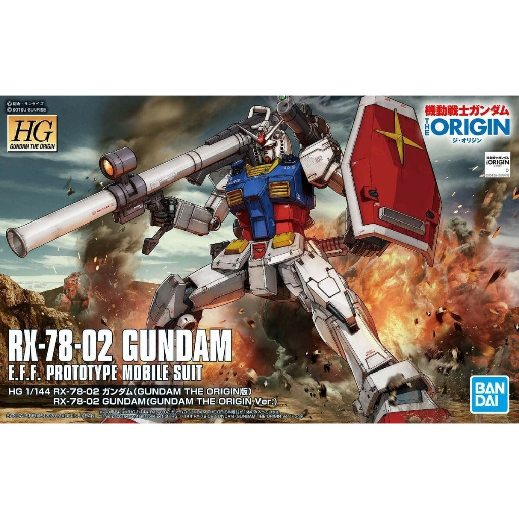 Bandai Gundam HG 1/144 RX-78-02 The Origin Ver. Gundam