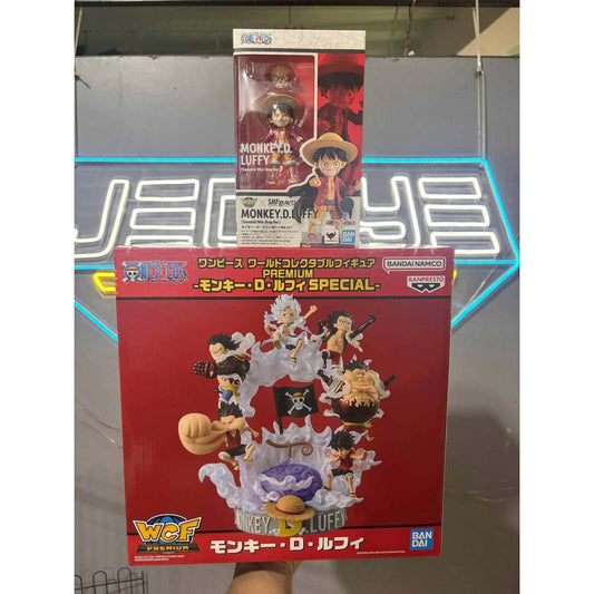 Bandai One Piece World Collectible Figure Premium & WCF x S.H.Figuarts Monkey D. Luffy (SET)