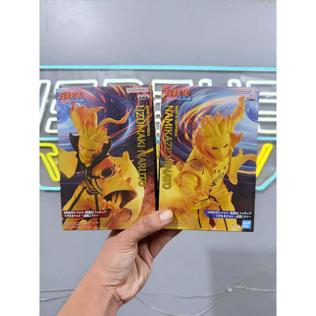 Bandai - Banpresto Naruto Shippuden Figure Naruto Uzumaki & Minato Namikaze (Set of 2)