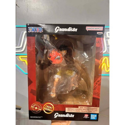 Bandai - Banpresto One Piece Grandista Monkey D Luffy Special Ed. Event Ex. Metallic Color Ver.